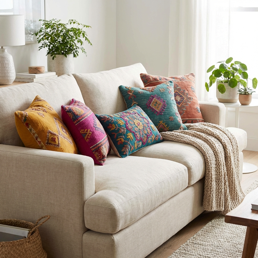 Multicoloured Cushion